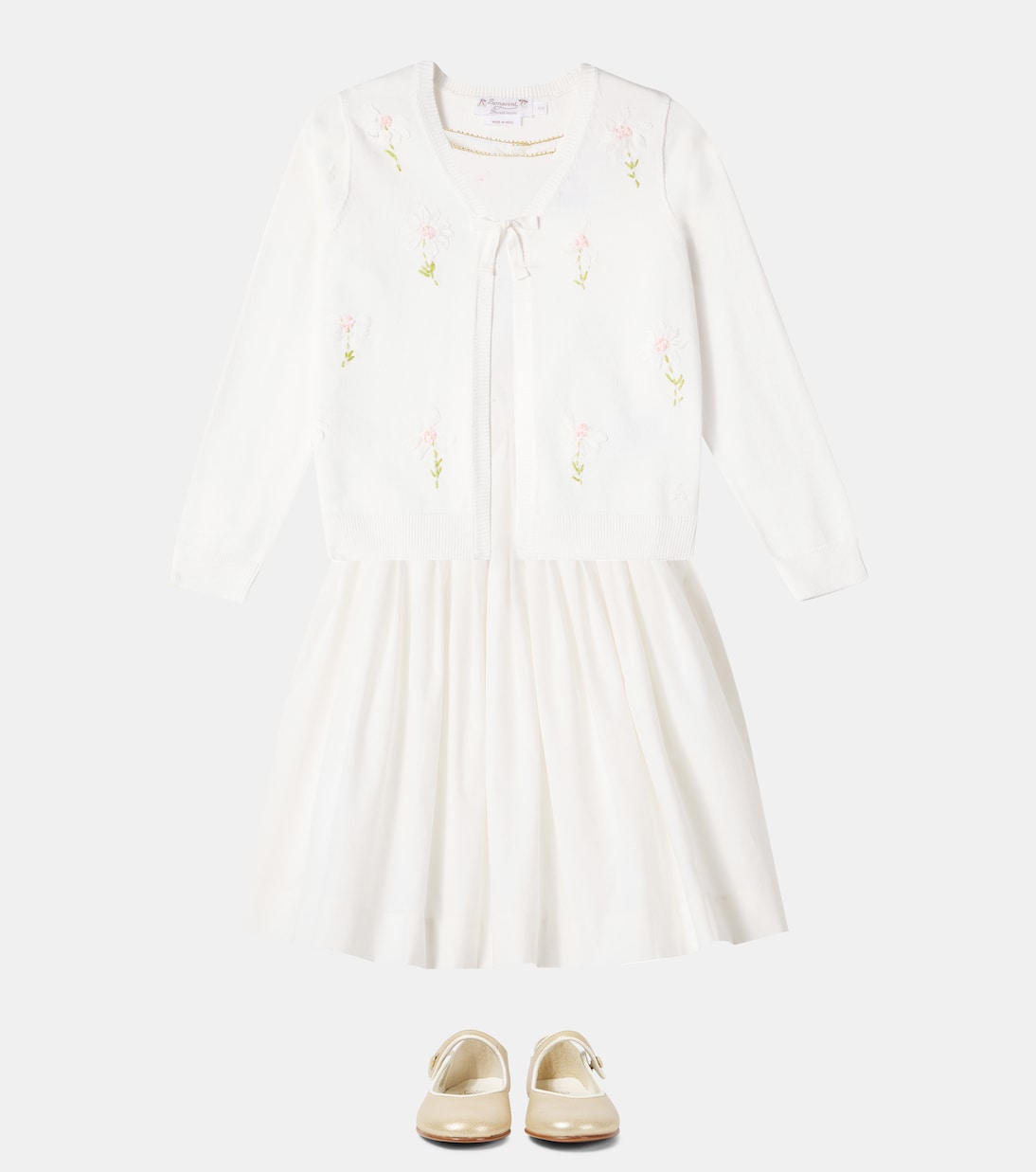 Cárdigan Esmia de algodón bordado | Bonpoint