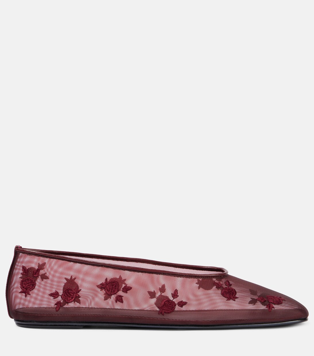Embroidered mesh ballet flats | Magda Butrym