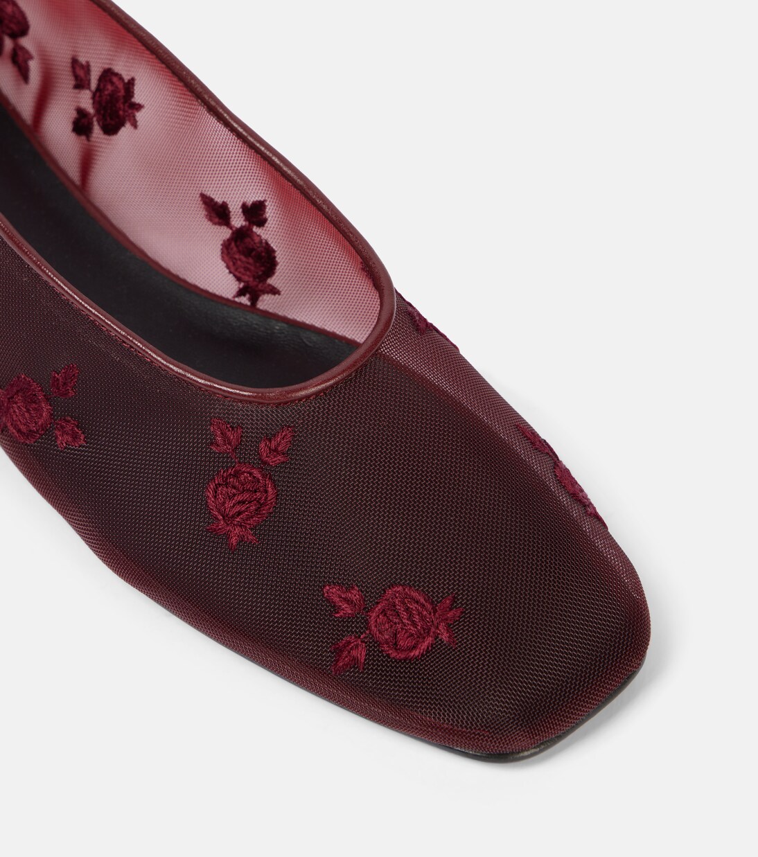 Embroidered mesh ballet flats | Magda Butrym