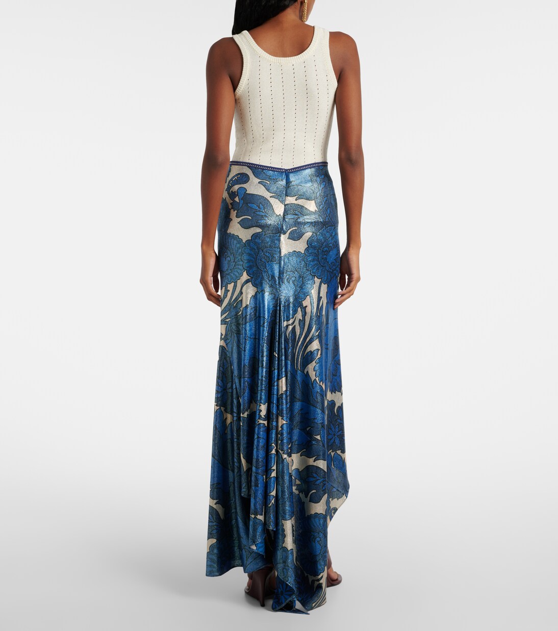 Bedruckter Maxirock aus Lamé | Etro