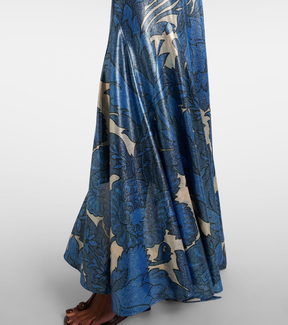 Bedruckter Maxirock aus Lamé | Etro
