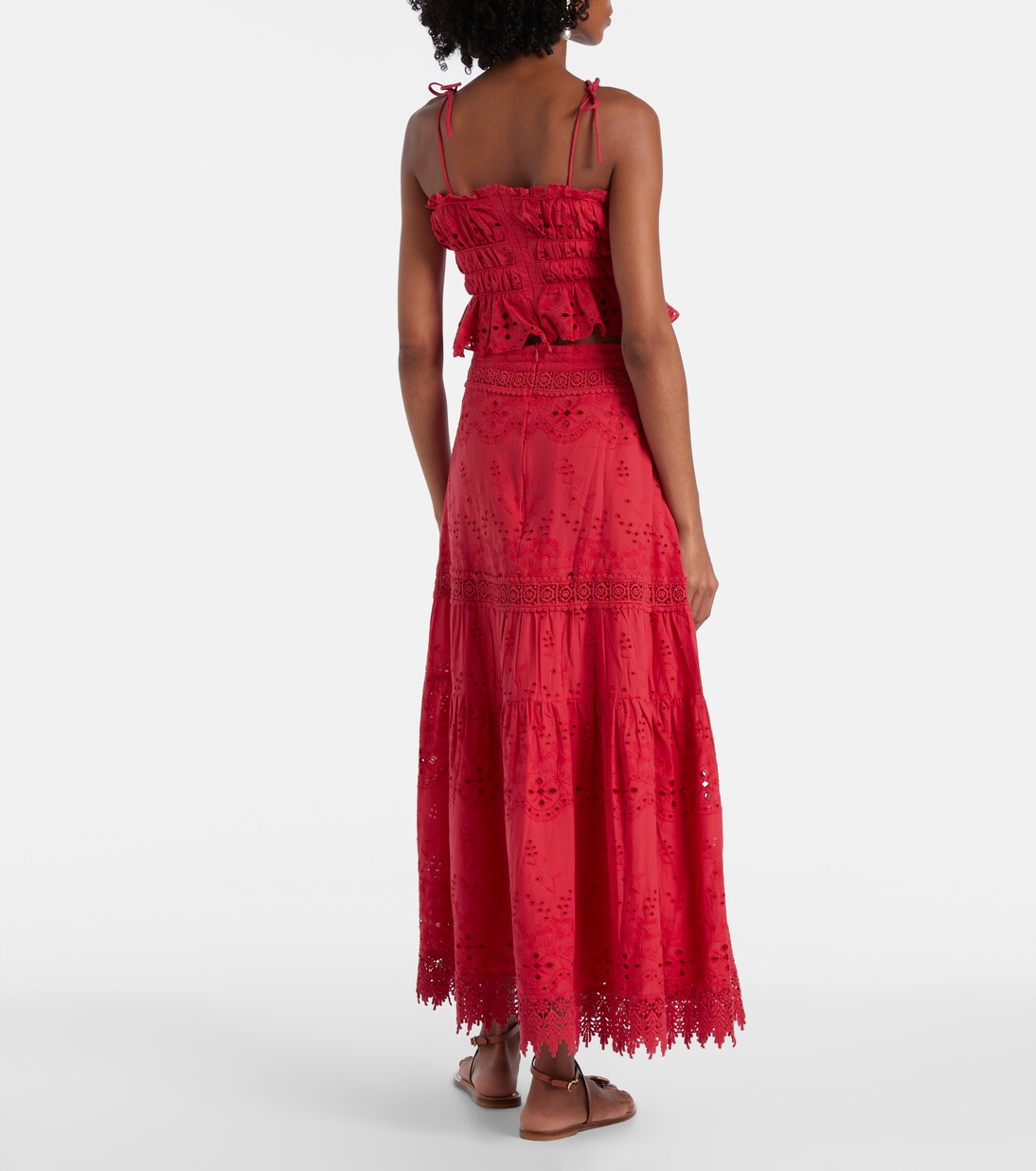 Jupe longue Alessia en coton  | Melissa Odabash