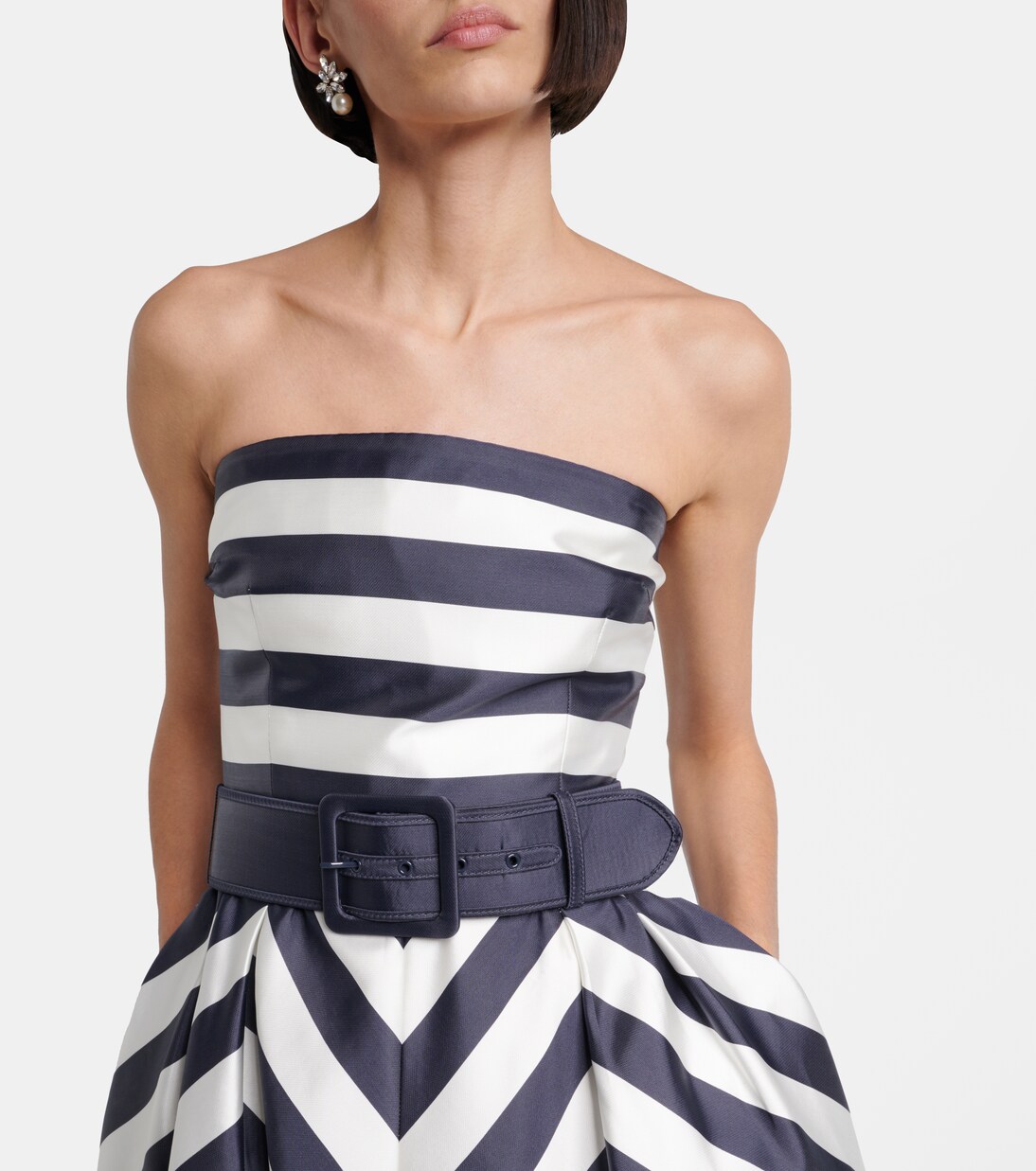 Robe midi Ariadne rayée | Rebecca Vallance