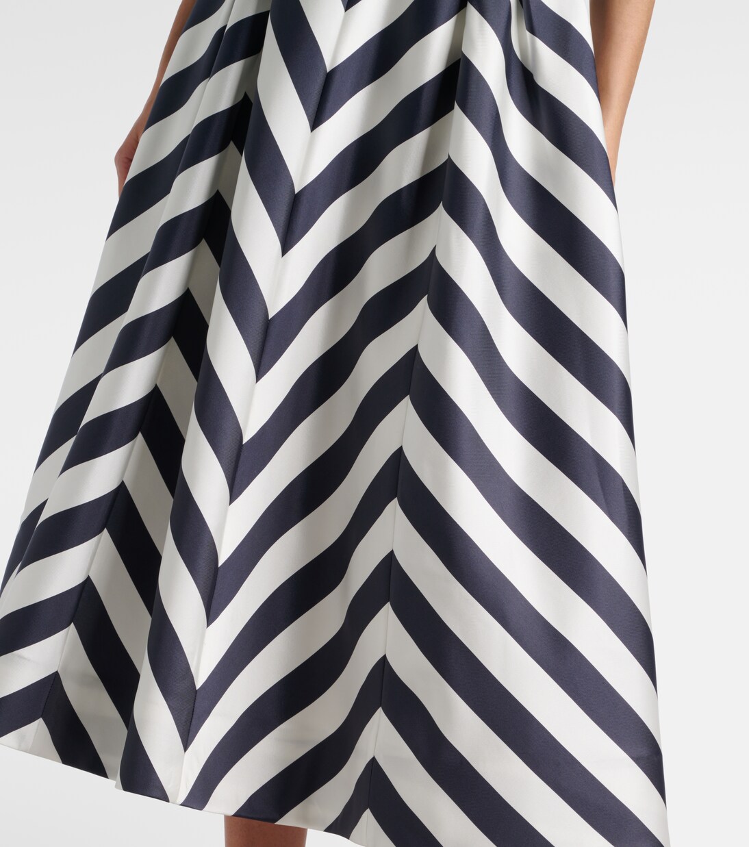 Robe midi Ariadne rayée | Rebecca Vallance