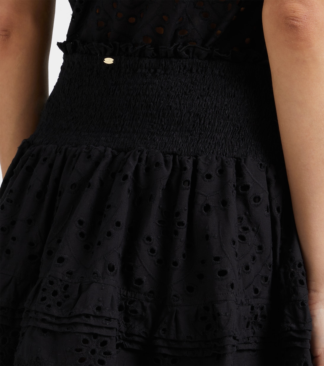 Minifalda Galia de algodón con bordado inglés | Poupette St Barth