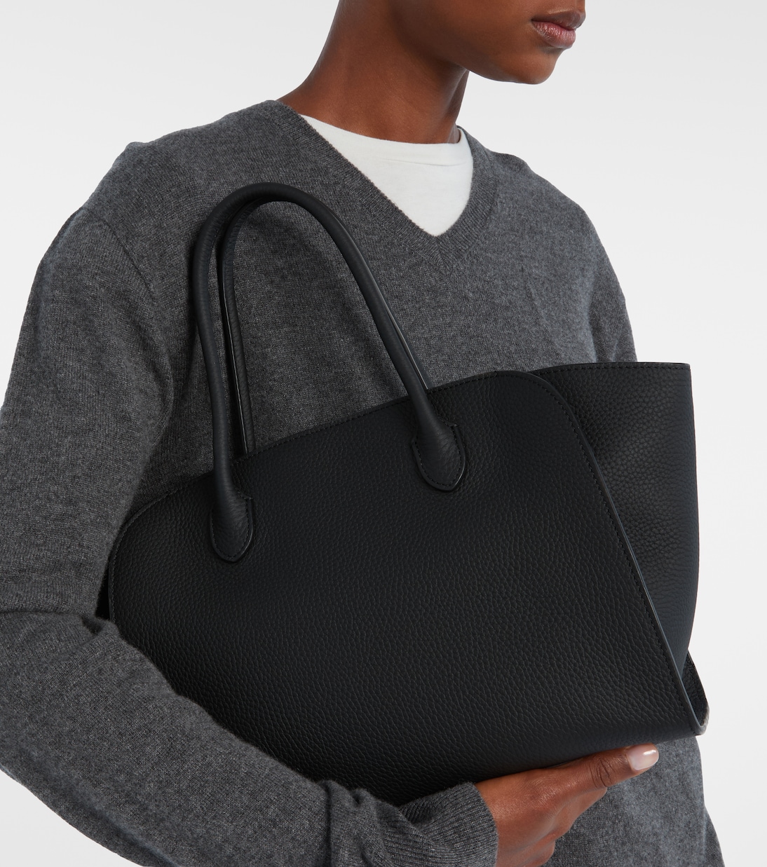 Marlo 12 leather tote bag | The Row