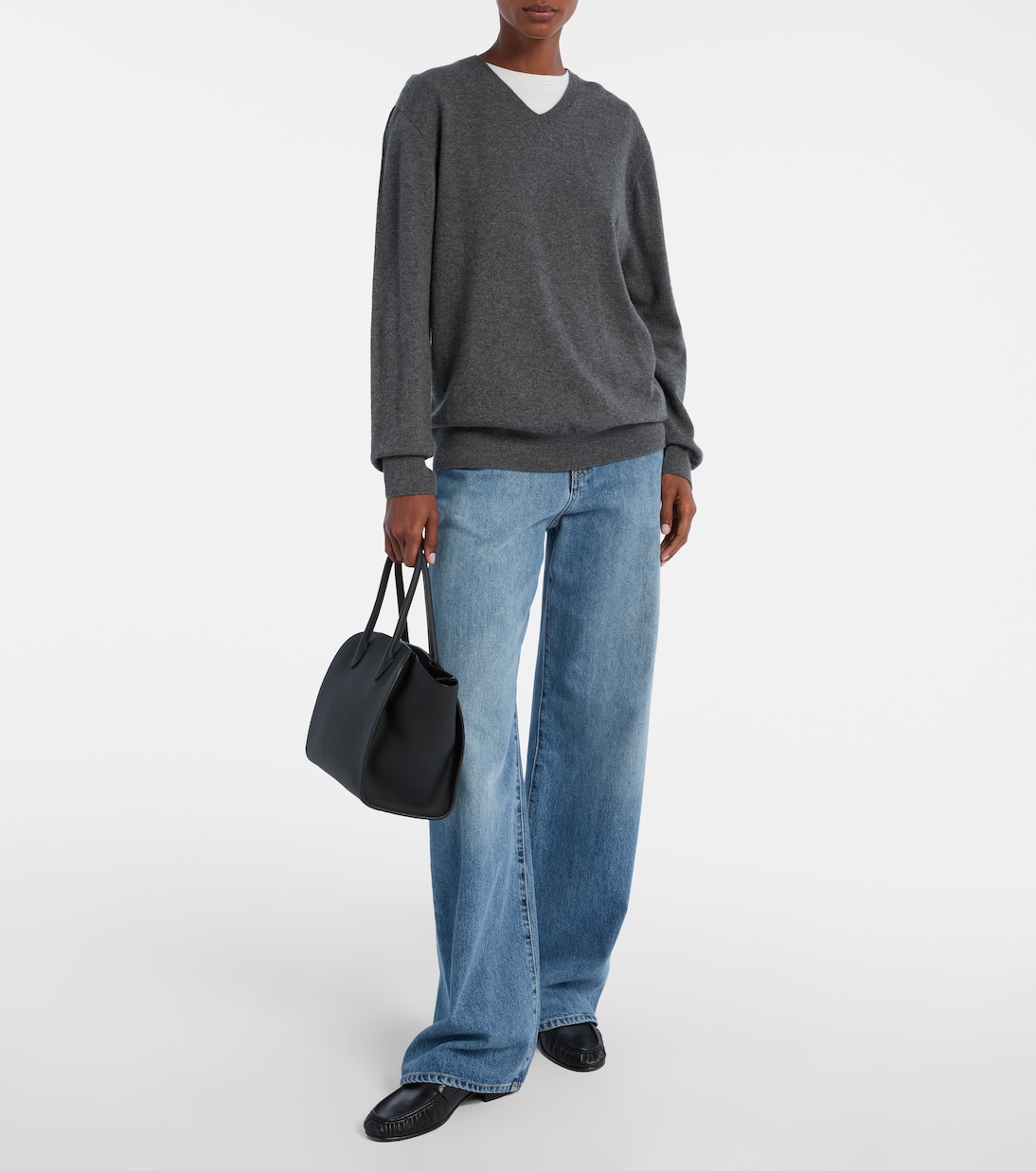 Marlo 12 leather tote bag | The Row