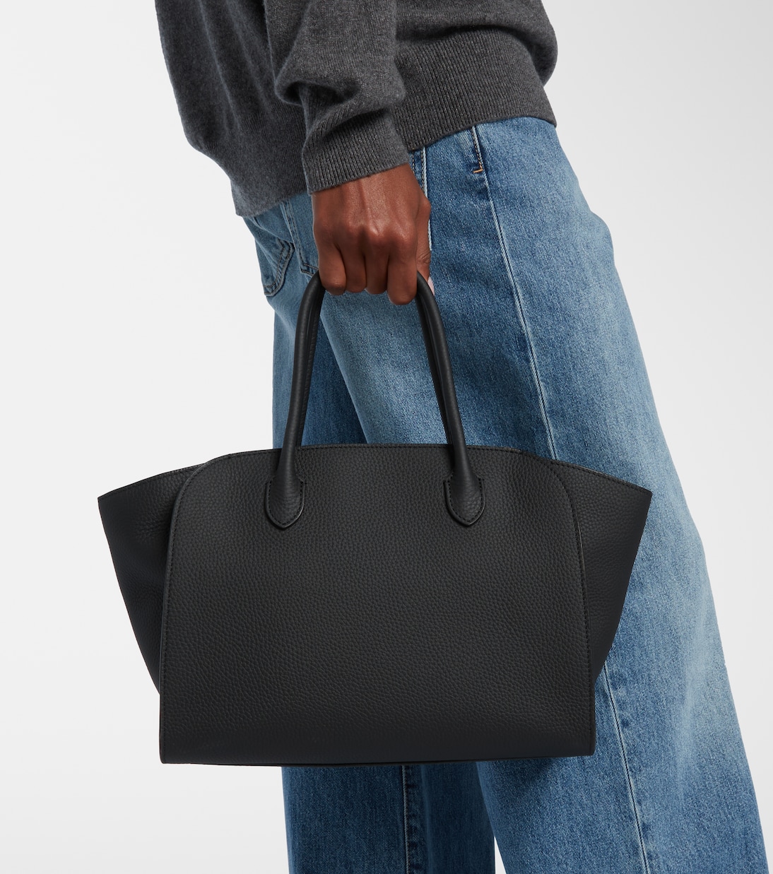 Marlo 12 leather tote bag | The Row