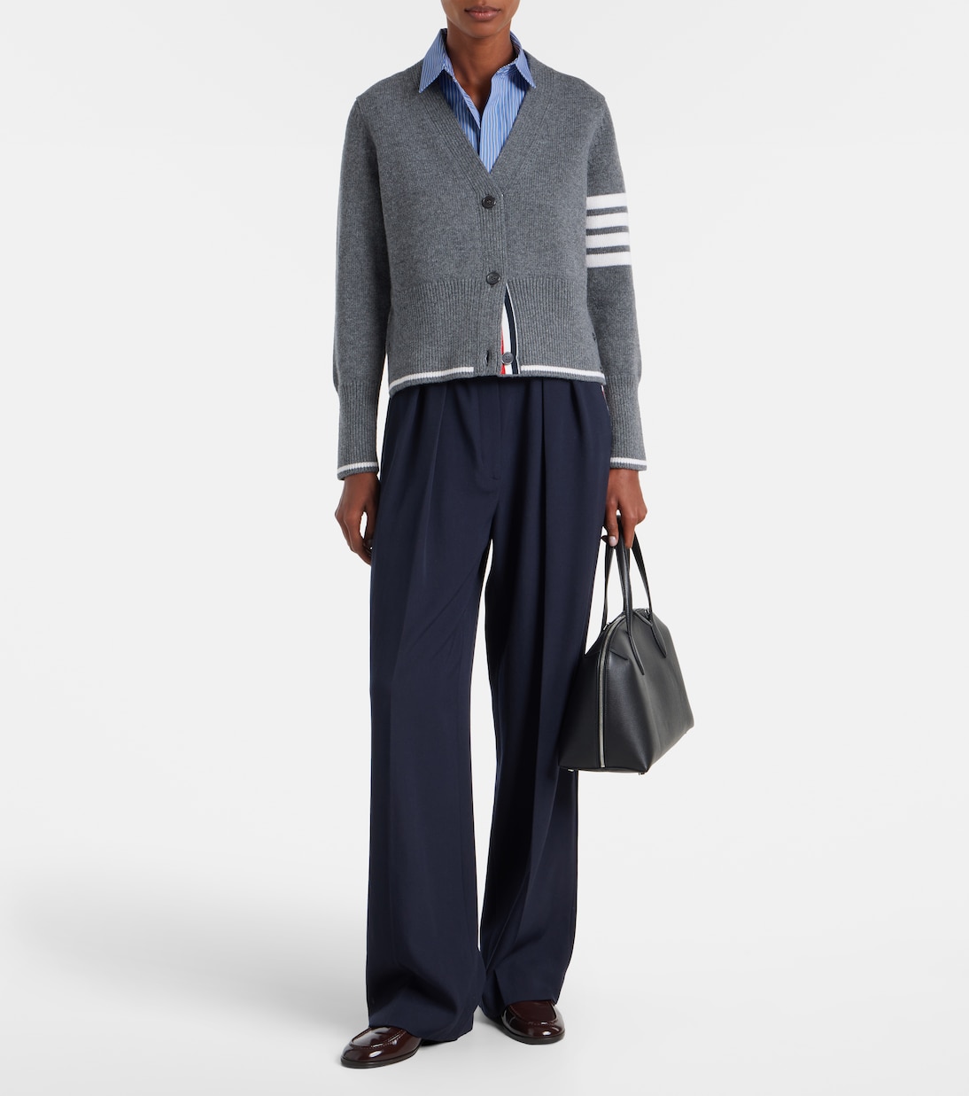 4-Bar virgin wool cardigan | Thom Browne