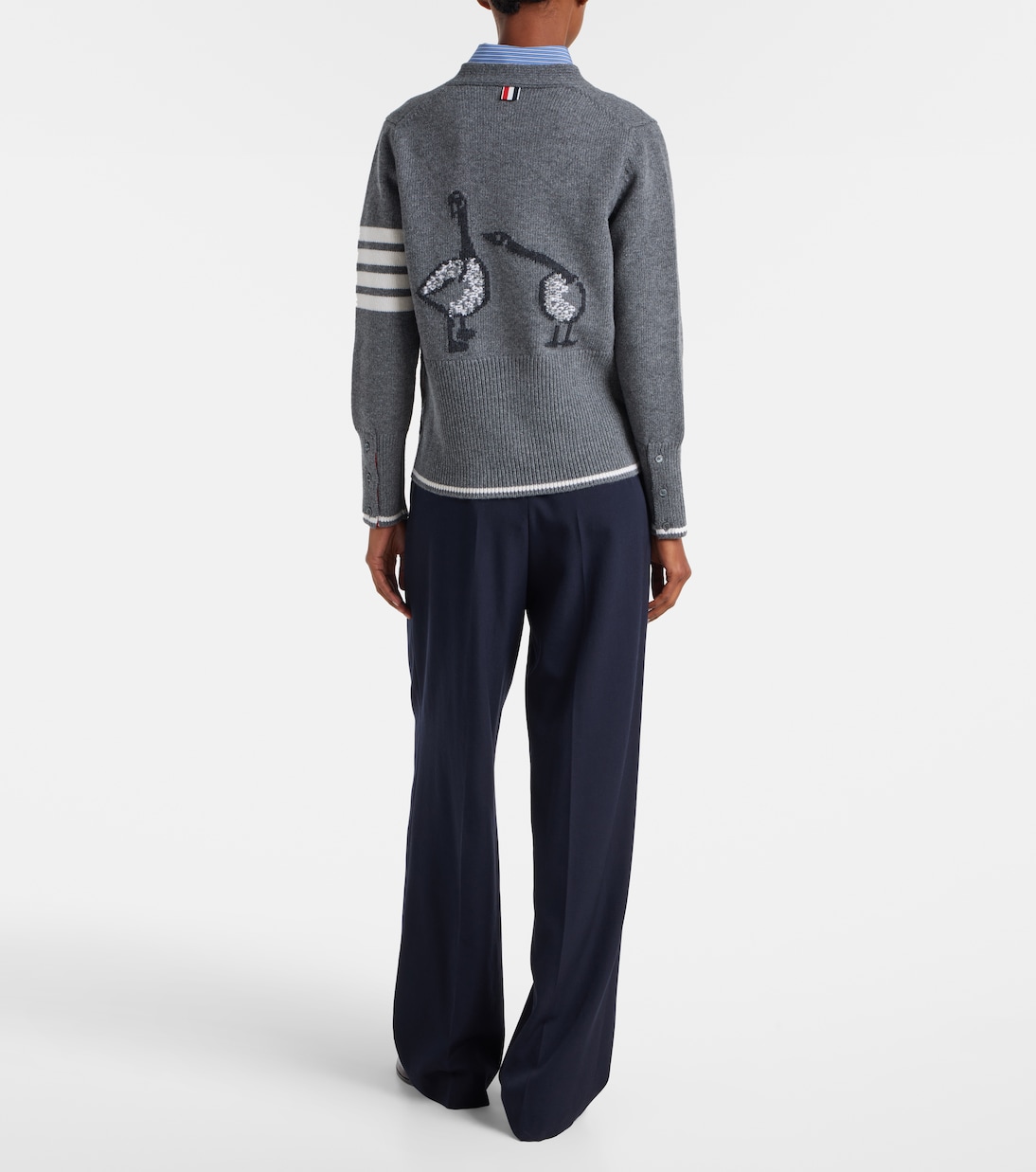 4-Bar virgin wool cardigan | Thom Browne