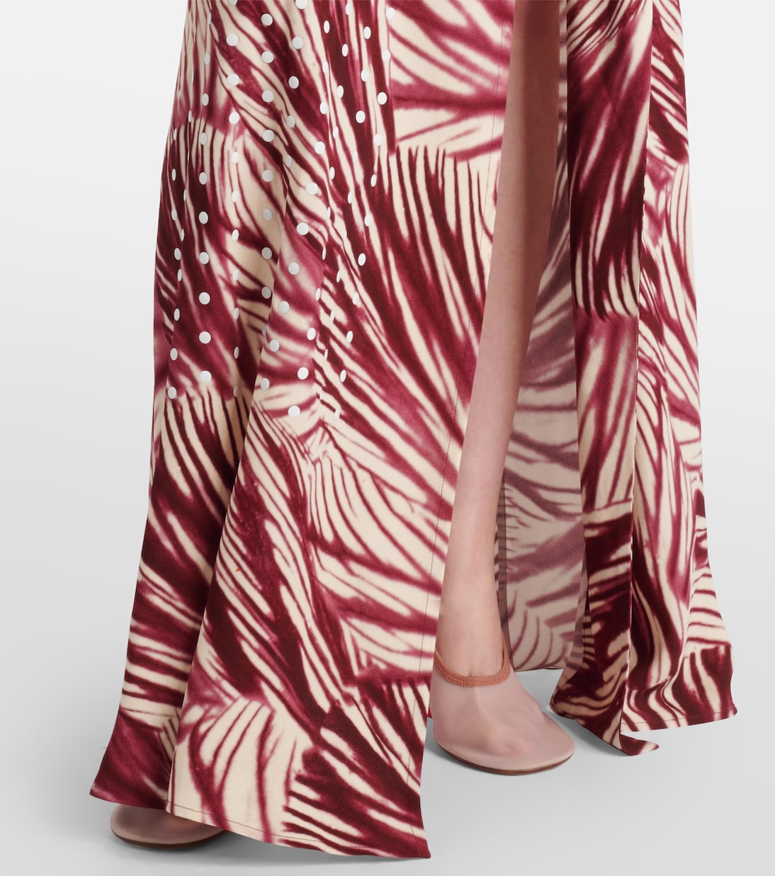 Printed draped crêpe gown | Dries Van Noten