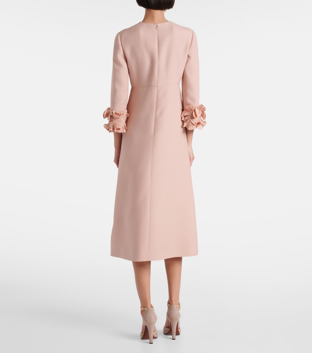 Ruffled Crêpe Couture midi dress | Valentino