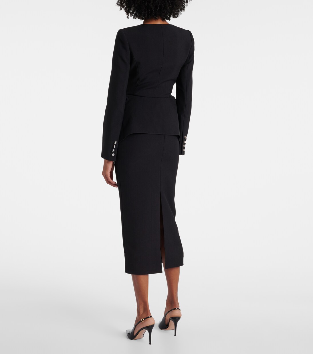 Peplum crêpe jacket | Roland Mouret