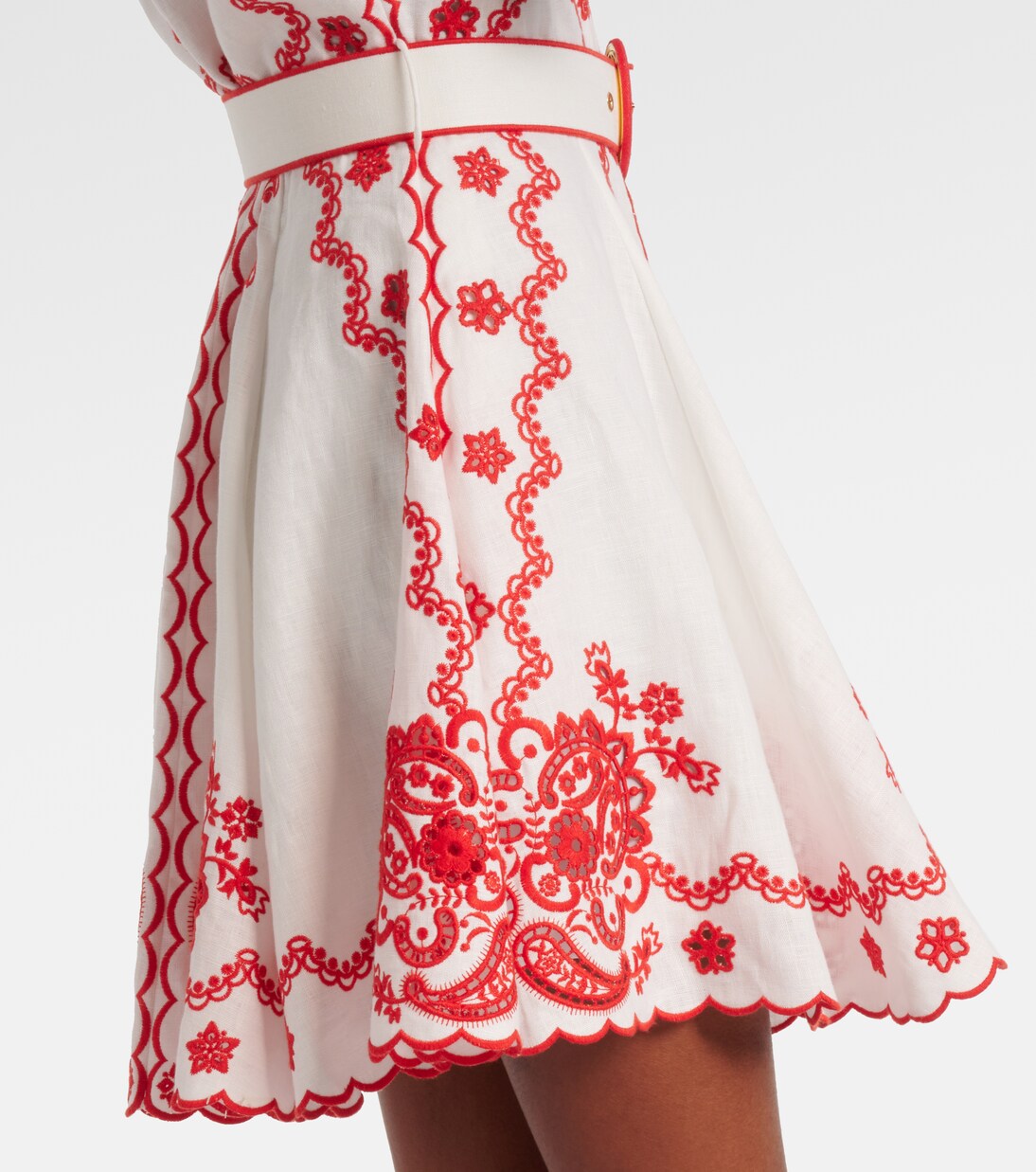 Lucky embroidered linen minidress | Zimmermann