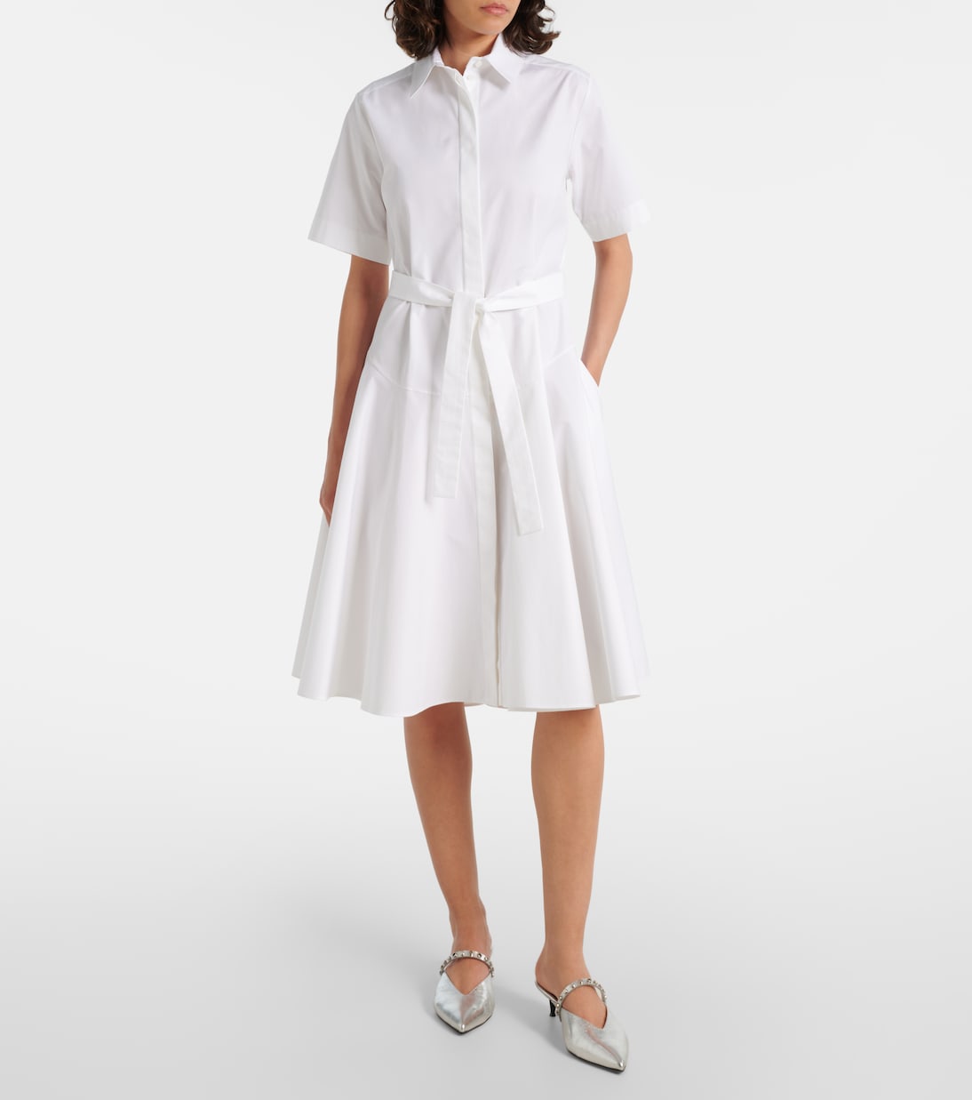 Cotton poplin shirt dress | McQueen