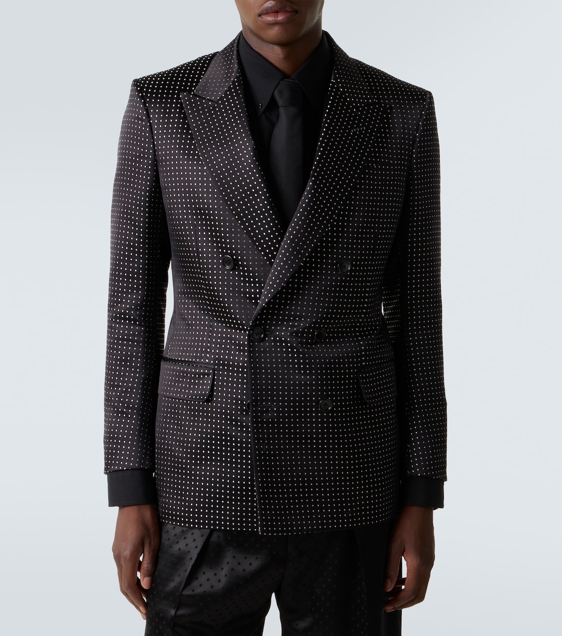 Polka-dot silk satin suit jacket | Tom Ford