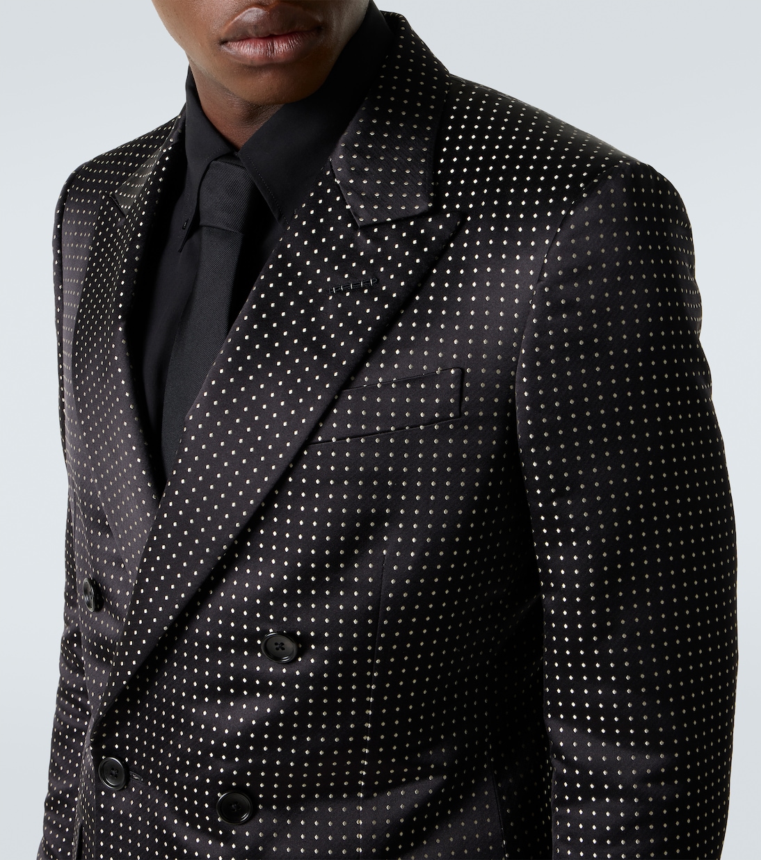 Polka-dot silk satin suit jacket | Tom Ford