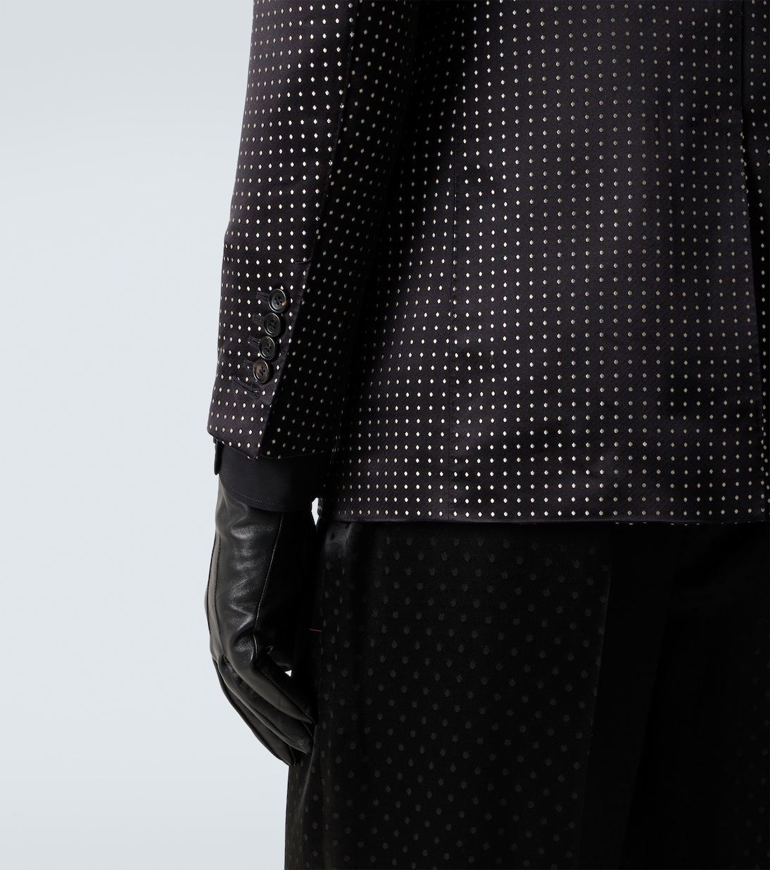 Polka-dot silk satin suit jacket | Tom Ford