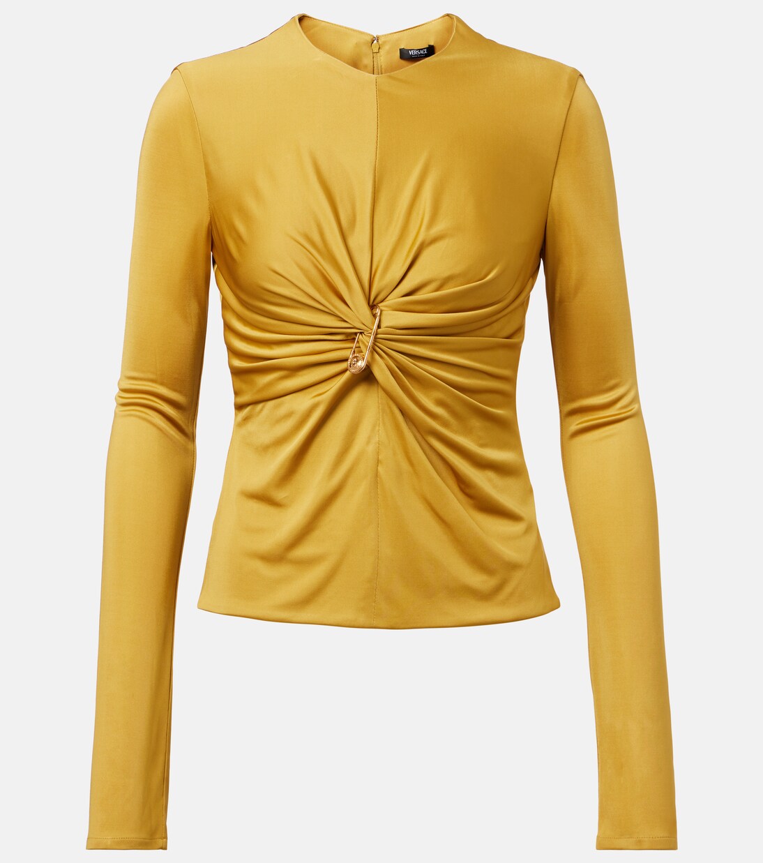 Top Safety Pin aus Jersey | Versace