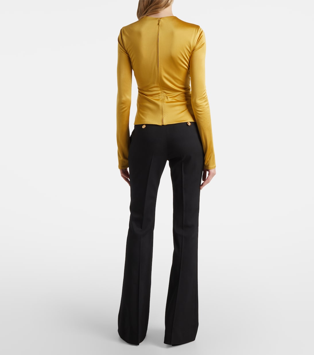 Top Safety Pin aus Jersey | Versace