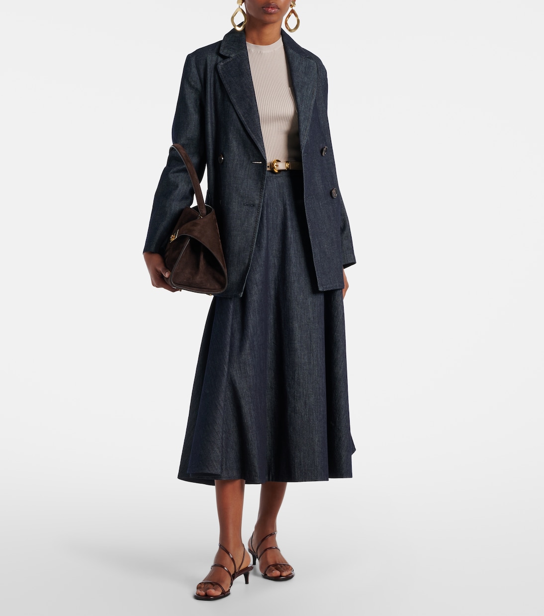 Midirock Cecile aus Denim | 'S Max Mara