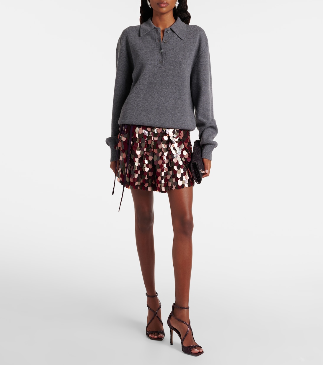 Pochette Emmie à sequins | Jimmy Choo