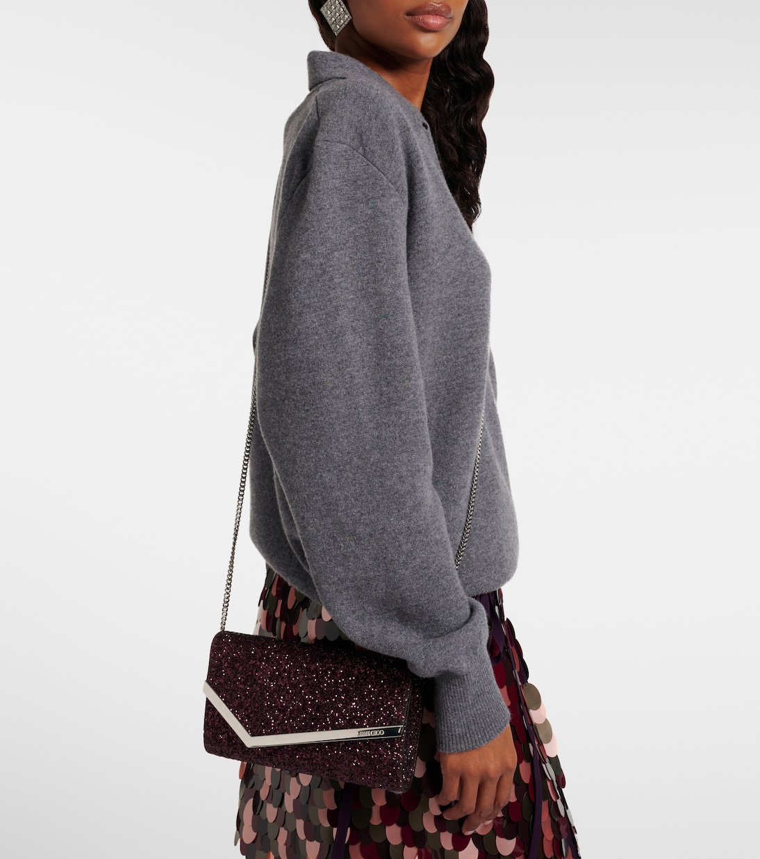 Pochette Emmie à sequins | Jimmy Choo