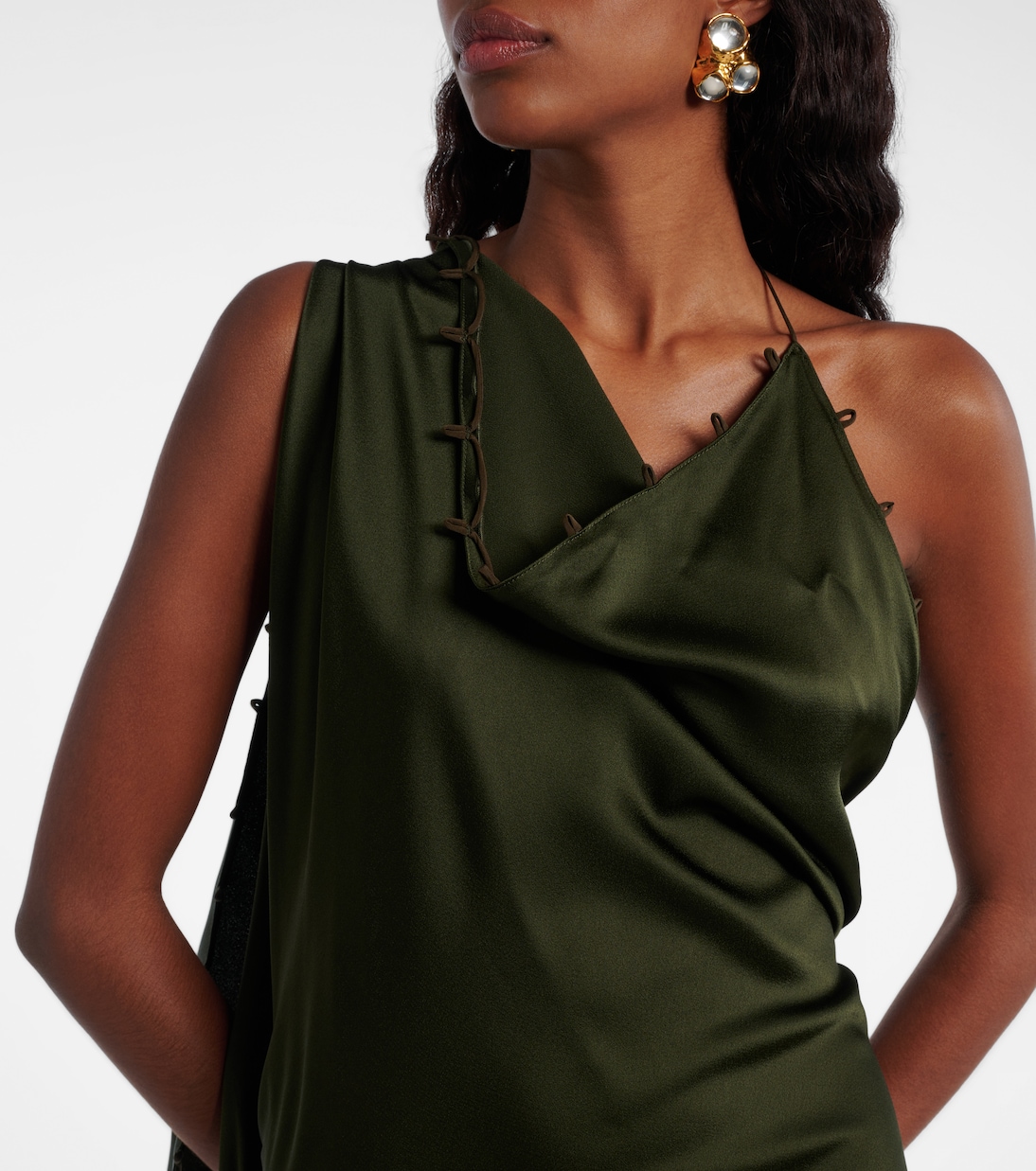 Robe aus Satin | Victoria Beckham