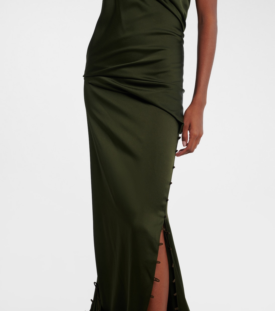 Robe aus Satin | Victoria Beckham