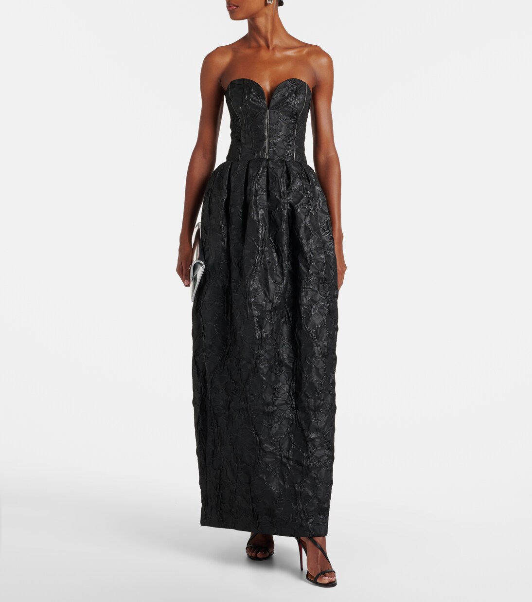 Robe longue Adeena en jacquard à fleurs | Simkhai