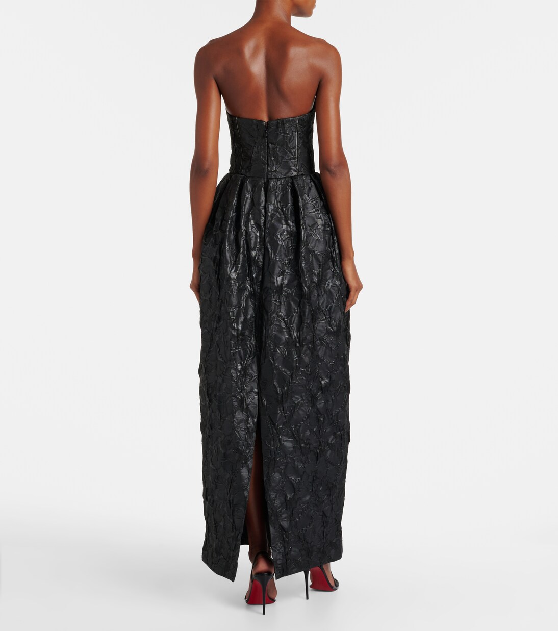 Robe longue Adeena en jacquard à fleurs | Simkhai