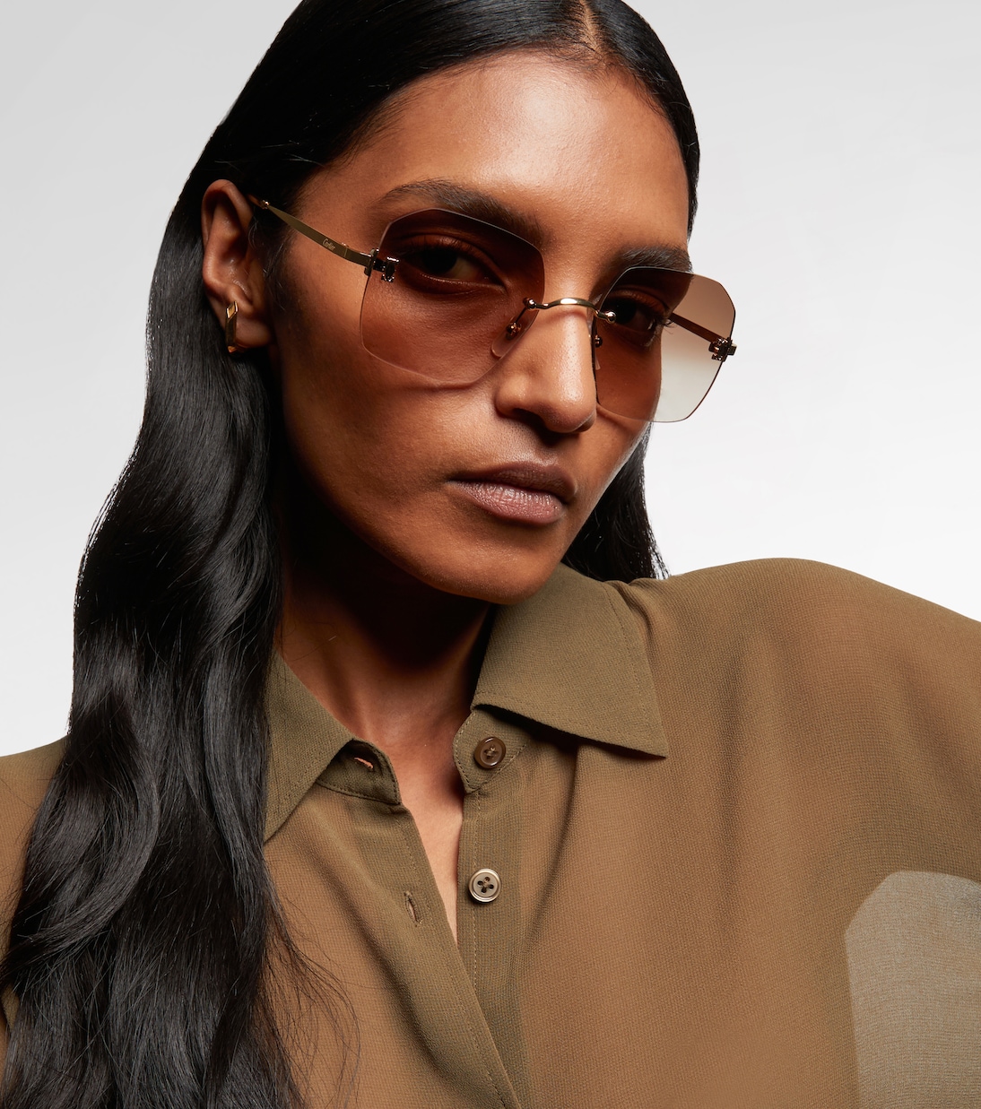 Occhiali da sole squadrati Signature C | Cartier Eyewear Collection