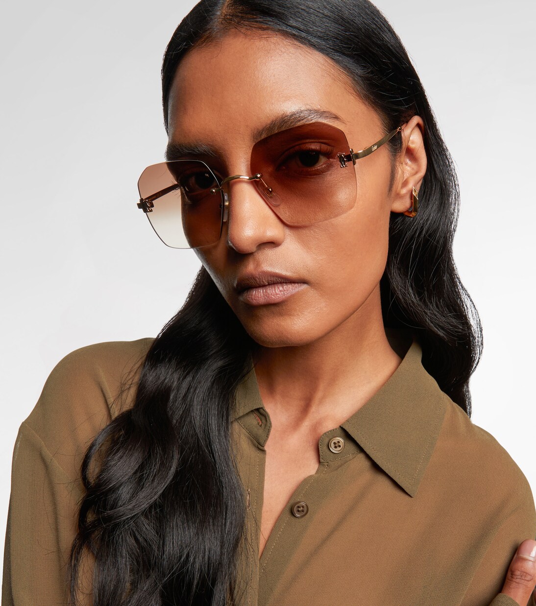 Occhiali da sole squadrati Signature C | Cartier Eyewear Collection