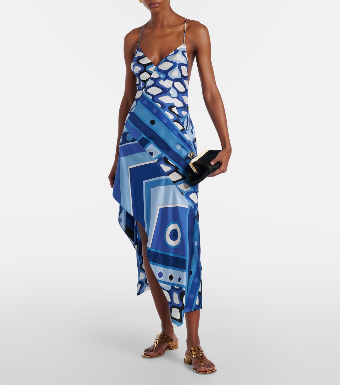 Sandalen aus Metallic-Leder | Gianvito Rossi