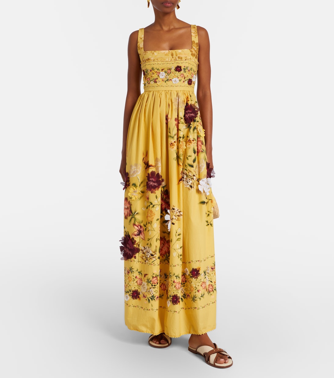 Leather-trimmed canvas slides | Gianvito Rossi