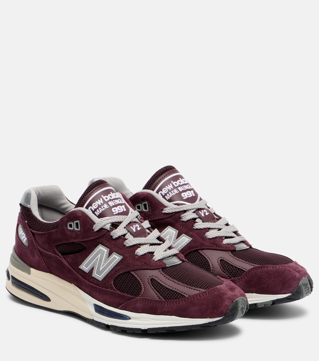 Made In UK 991 suede-trimmed sneakers | New Balance