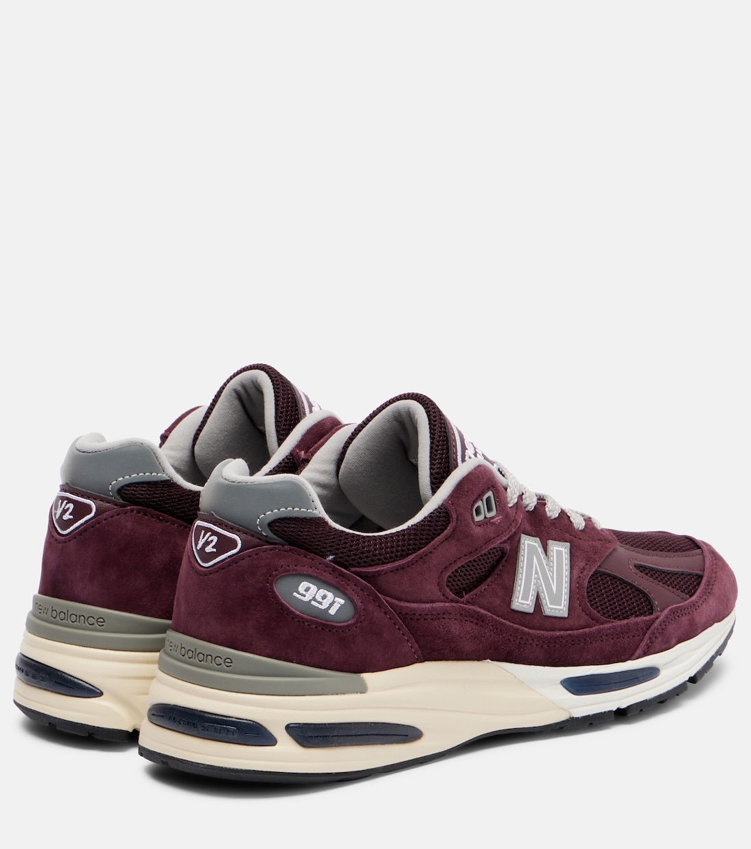 Made In UK 991 suede-trimmed sneakers | New Balance