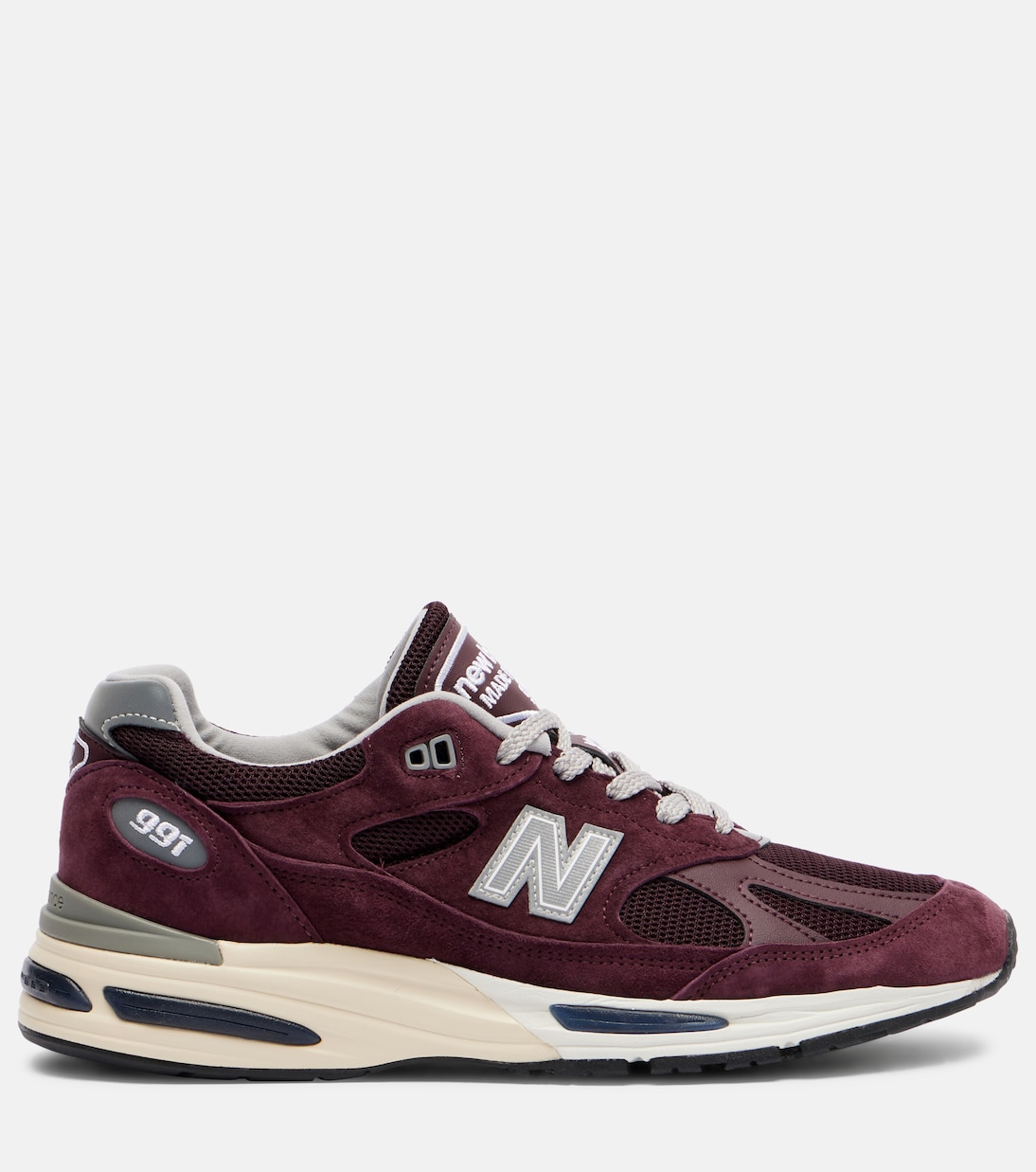 Made In UK 991 suede-trimmed sneakers | New Balance