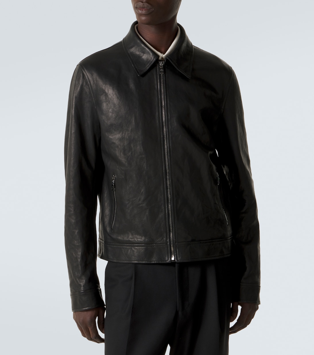 Leather blouson jacket | Dolce&Gabbana