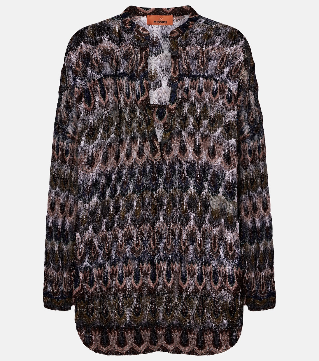 Tunika aus Häkelstrick | Missoni