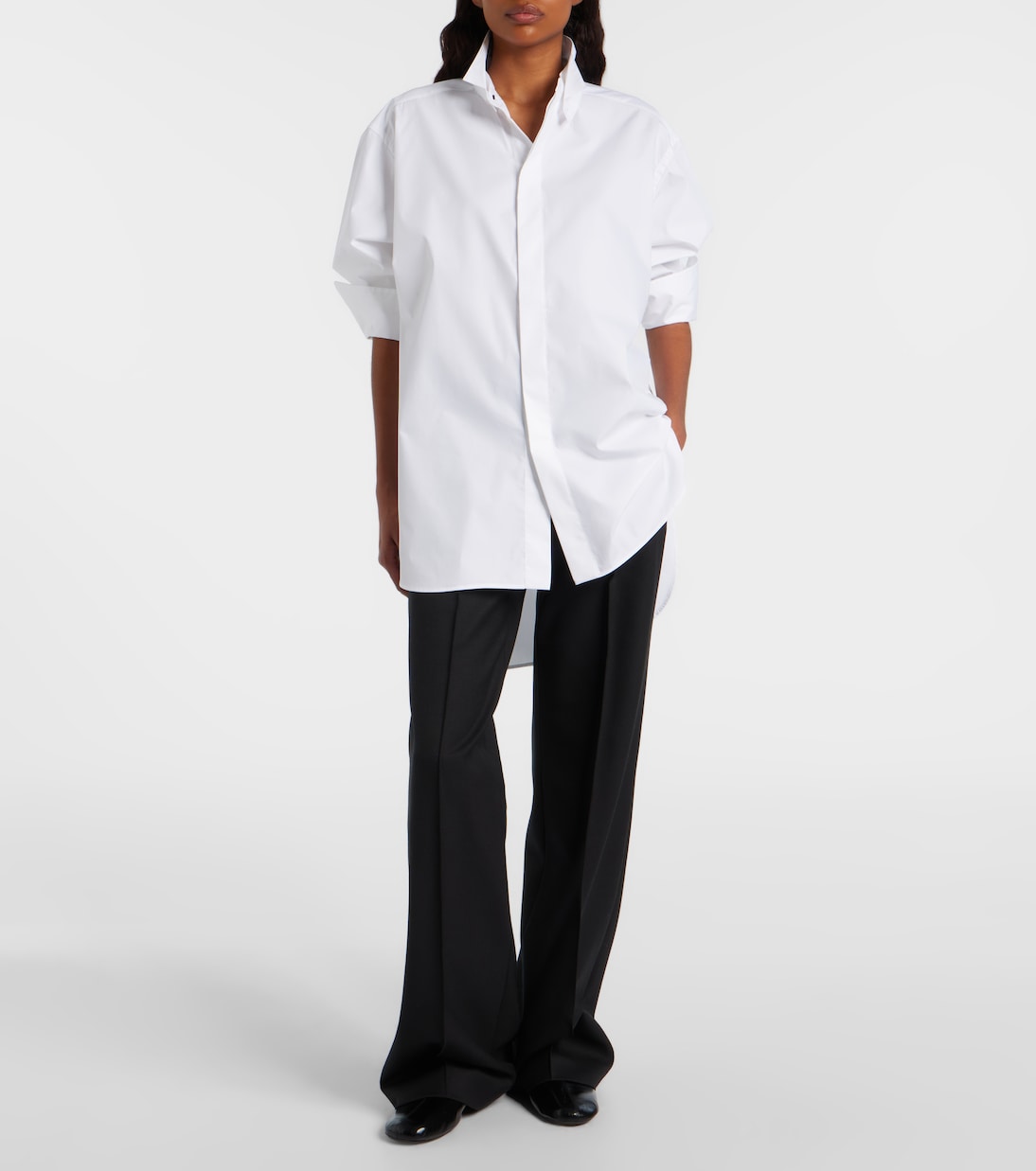 Camisa de esmoquin en mezcla de algodón | Phoebe Philo