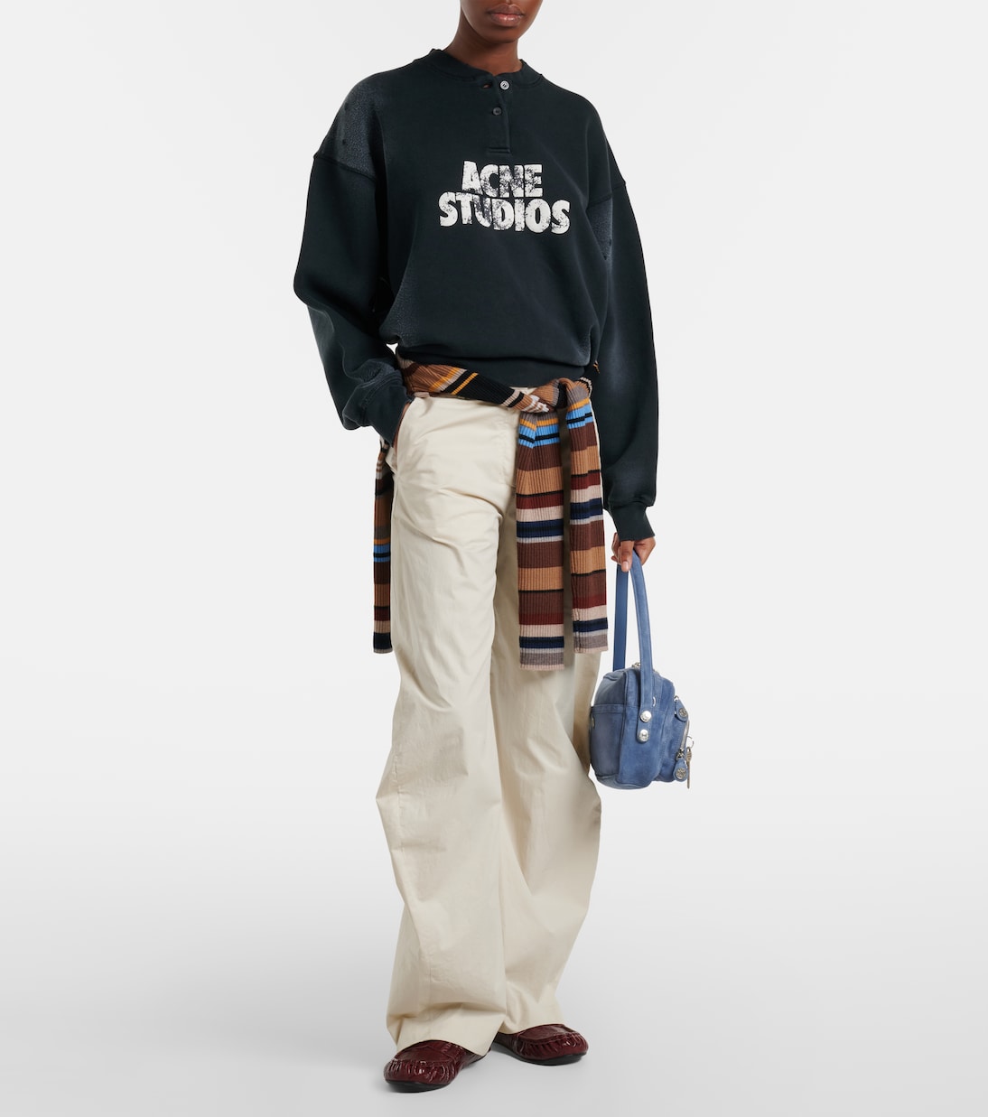 Patty cotton barrel-leg pants | Acne Studios