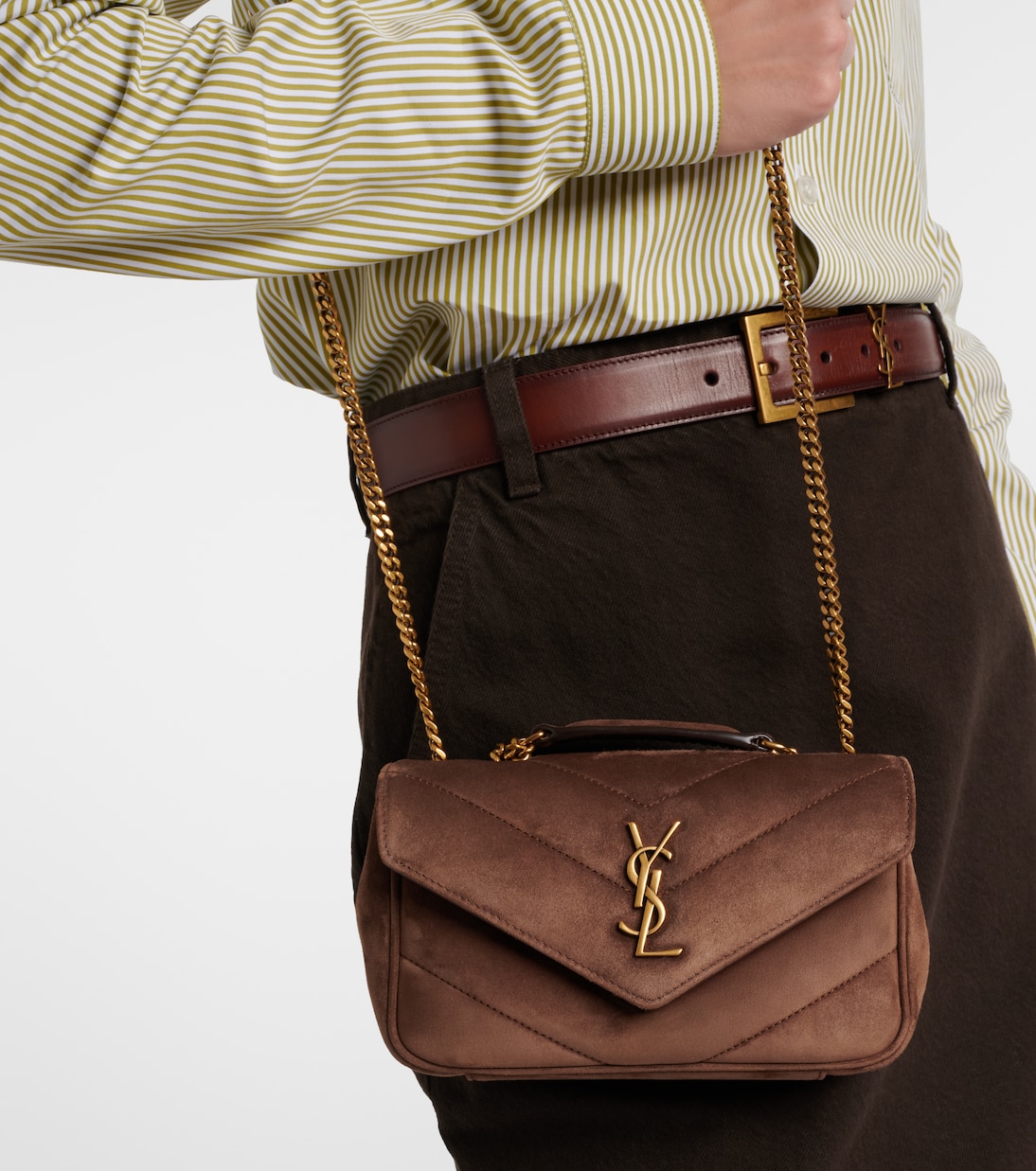 Lou Lou suede shoulder bag | Saint Laurent