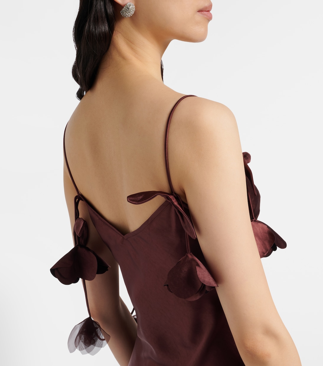 Verzierte Robe aus Satin | Self-Portrait