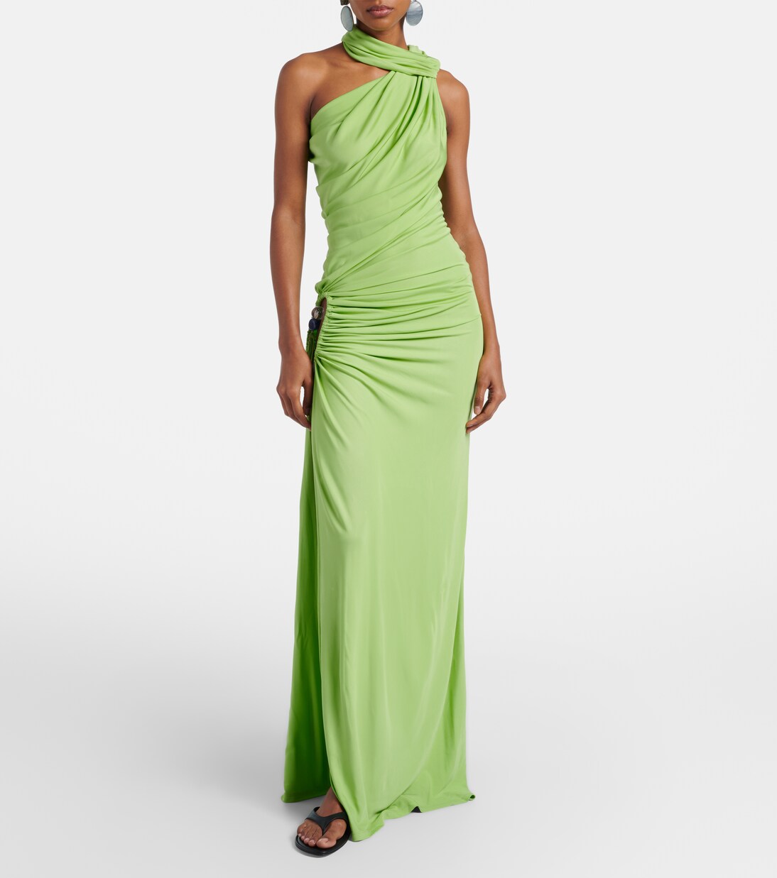 Cutout embellished draped maxi dress | Christopher Esber