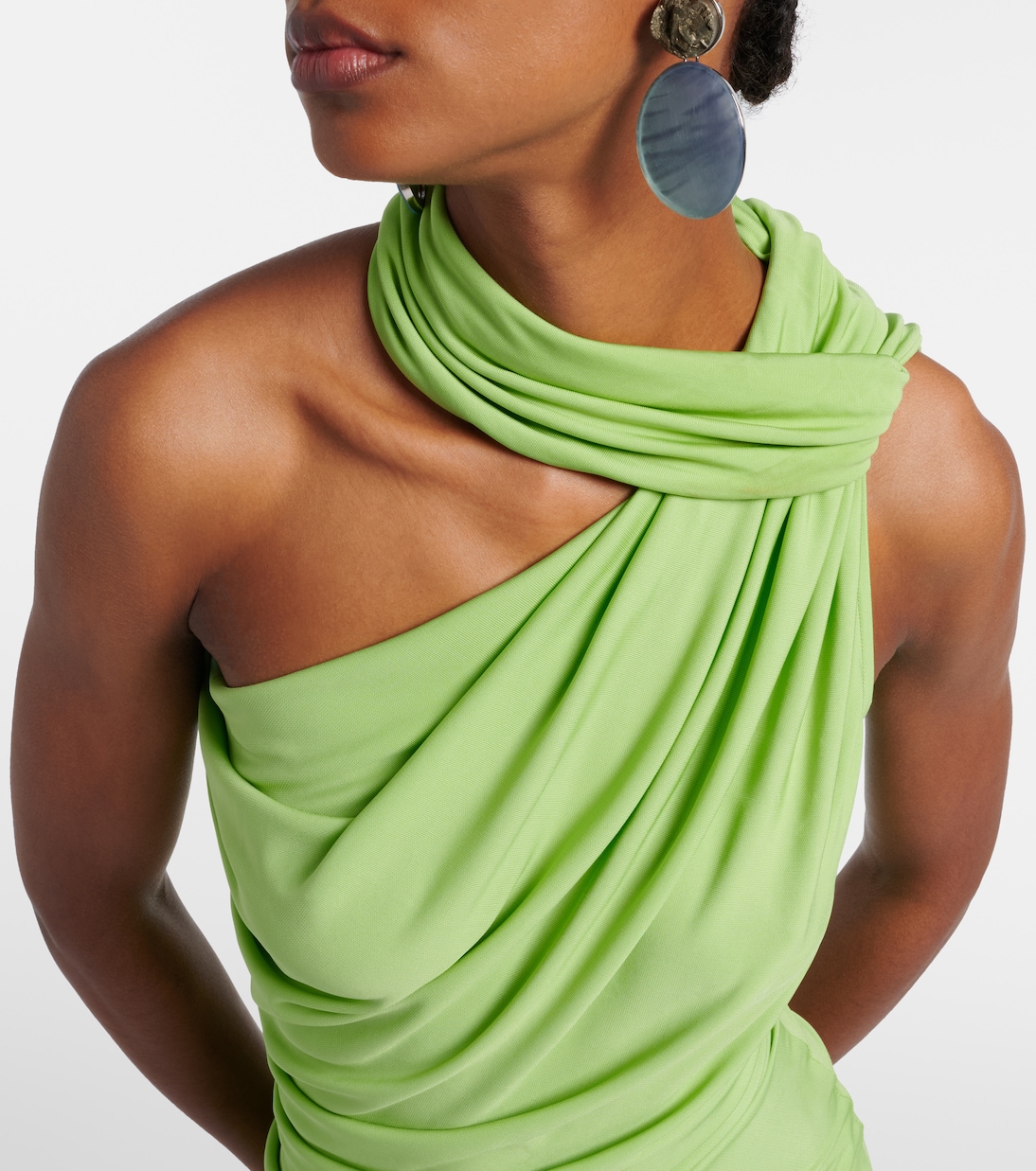 Cutout embellished draped maxi dress | Christopher Esber