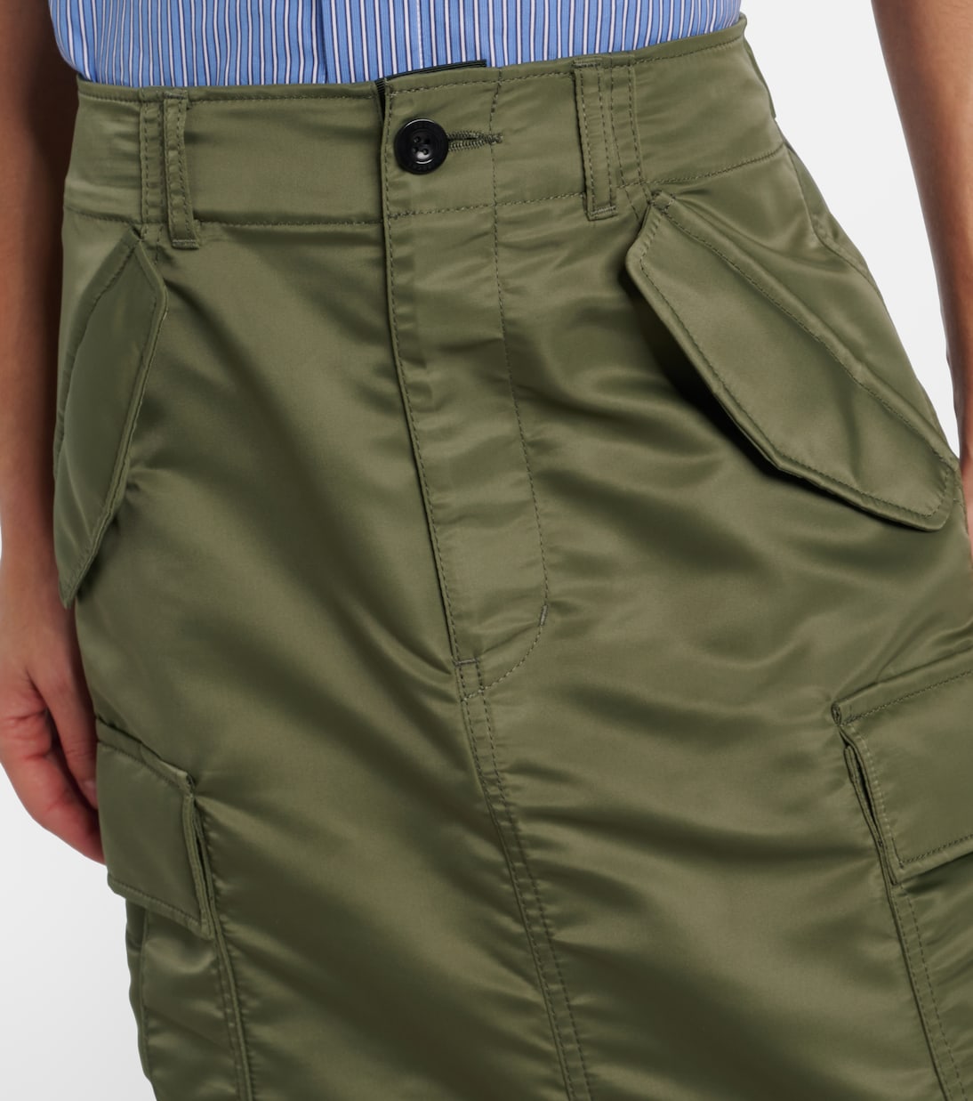 Pleated midi skirt | Sacai