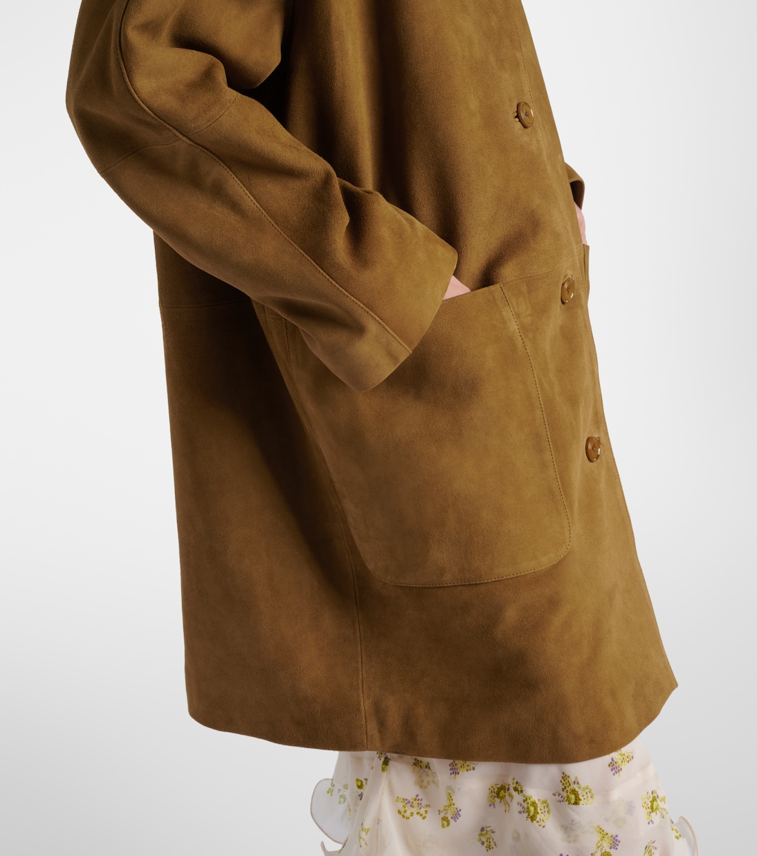 Mantel Soft Touch aus Veloursleder | Dorothee Schumacher