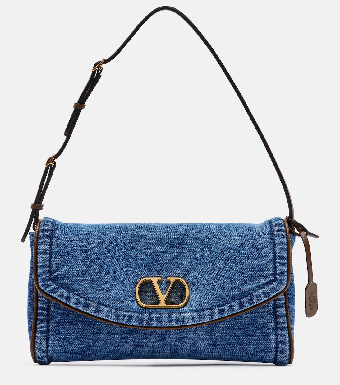 Devain Small denim shoulder bag | Valentino Garavani