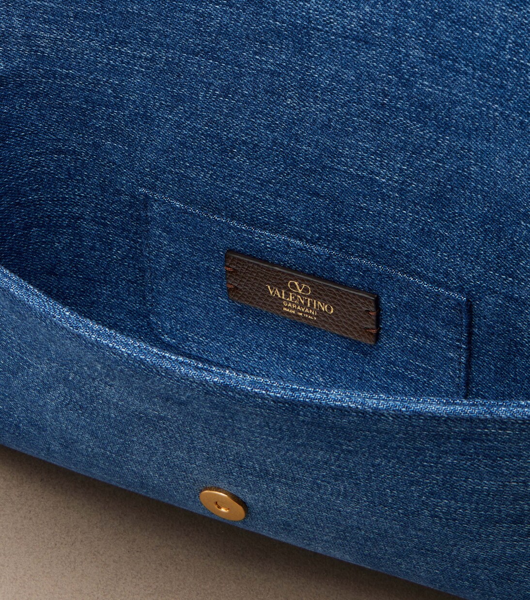 Devain Small denim shoulder bag | Valentino Garavani